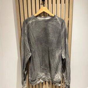 Zanerobe Men's Washed Gray Crewneck Sweater